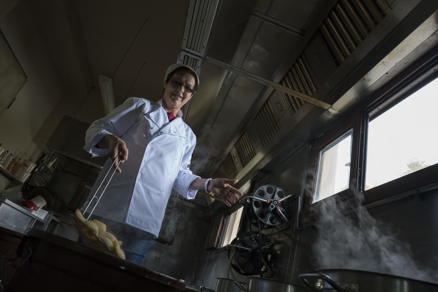 Niki Agathocleous prepares “spoon sweets” at her factory in Agros