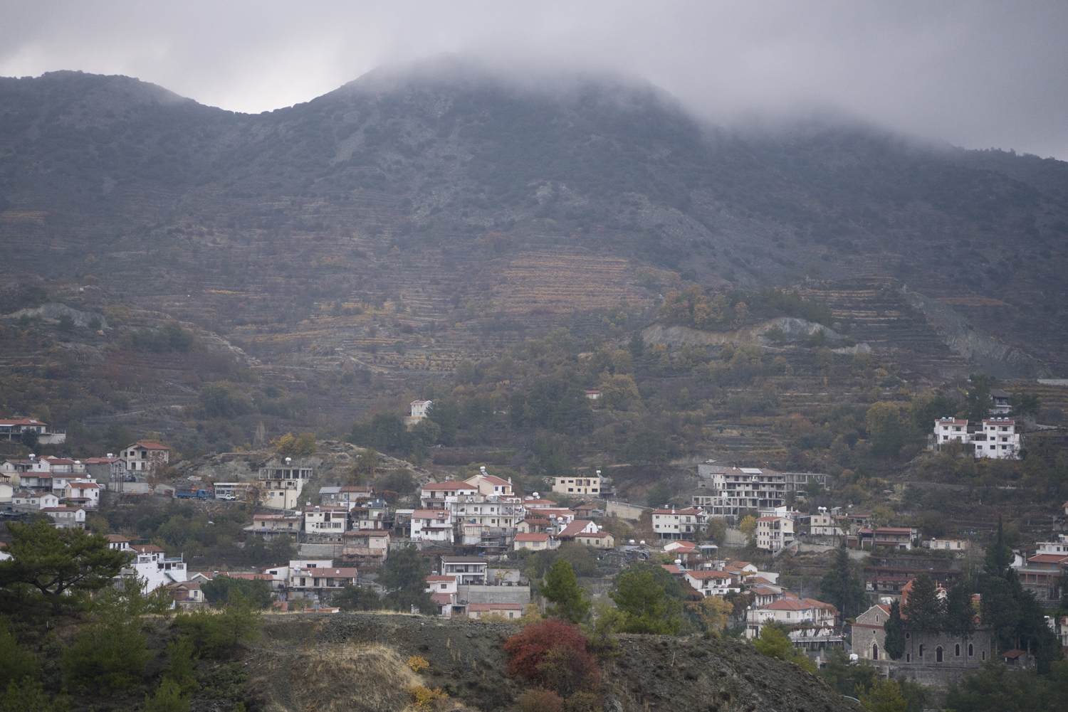 Agros, dans le massif du Troodos à Chypre