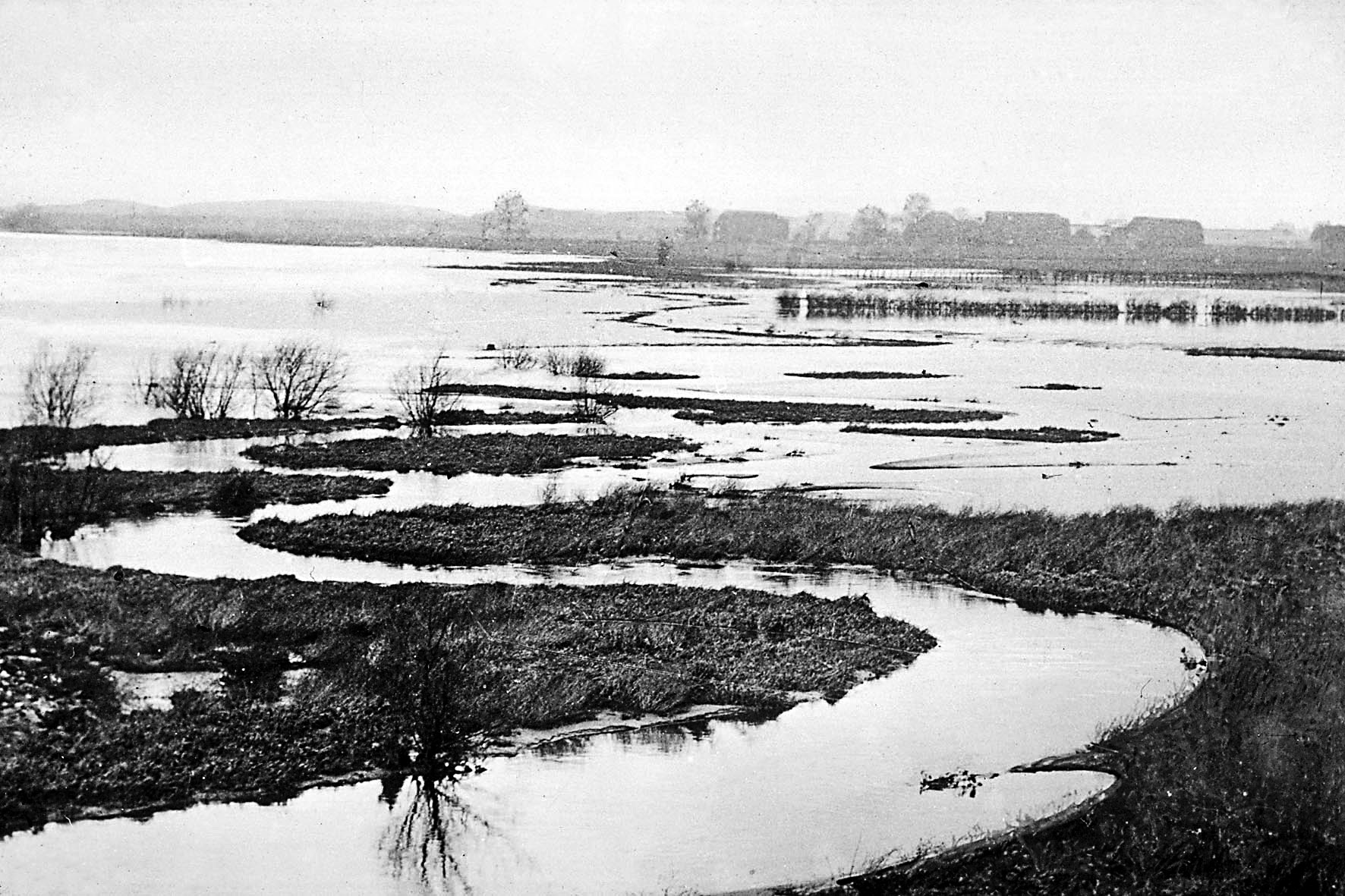 The Emscher river in 1900, one of the first pictures.