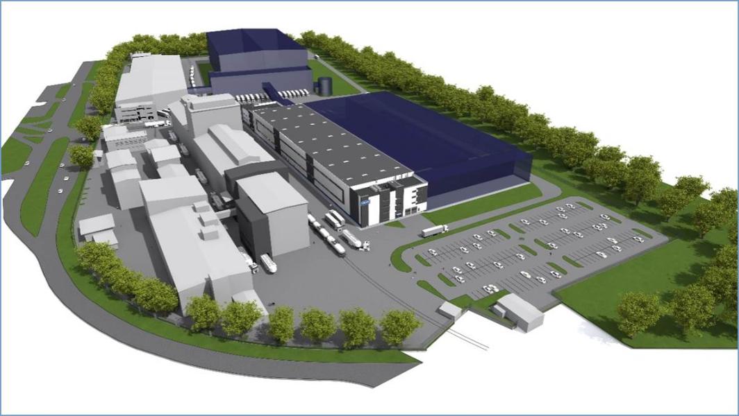 Das geplante Logistik- und Produktionswerk von Maspex