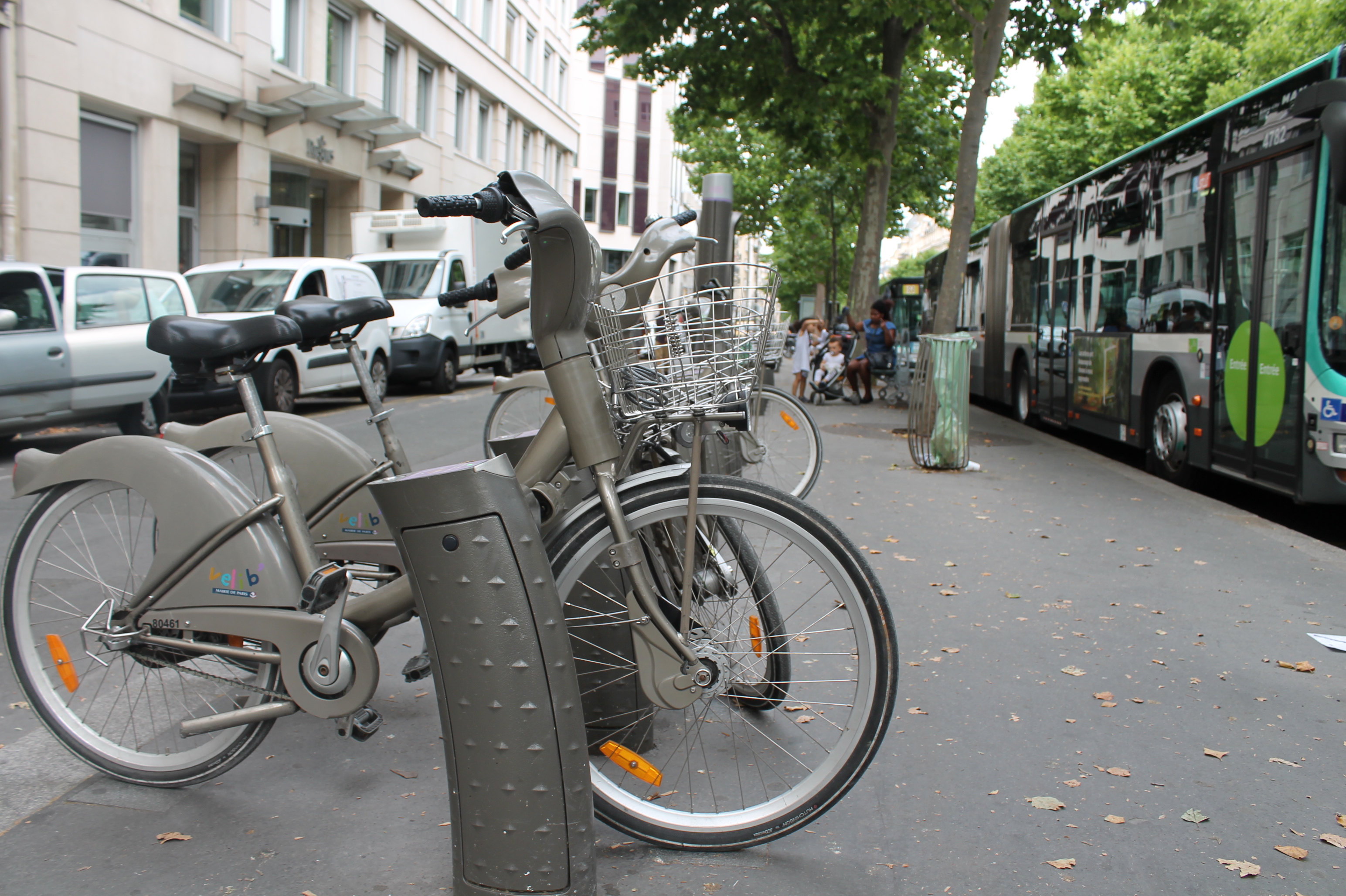 Vélib’ is one of the most successful of bicycle sharing programs in the world, offering about 14,500 bicycles at 1,230 stations.