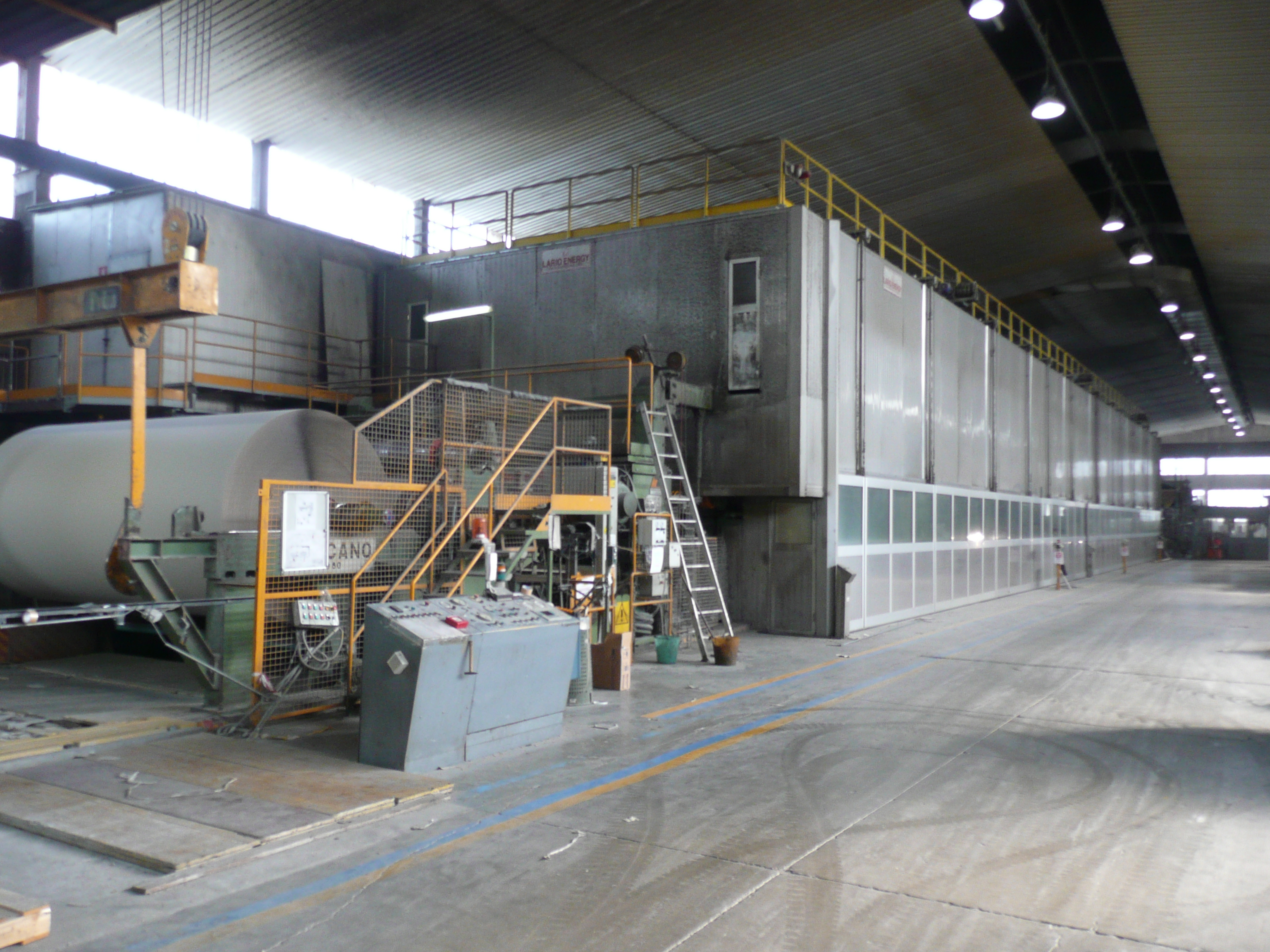 New machinery for the production of special paper bought by Cartiera dell'Adda thanks to an EIB loan New machinery for the production of special paper bought by Cartiera dell'Adda thanks to an EIB loan