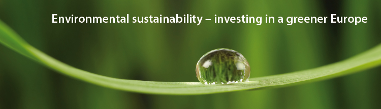 Environmental sustainability - investing in a greener Europe Environmental sustainability - investing in a greener Europe