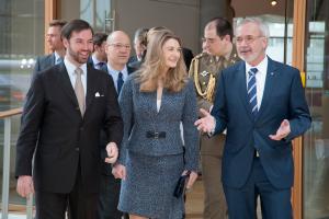 Visit of the H.R.H. the Hereditary Grand Duke Guillaume of Luxembourg and H.R.H. the Hereditary Grand Duchess Stéphanie of Luxembourg