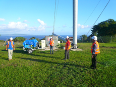The EIB team on Devil’s Point wind farm Wind farm