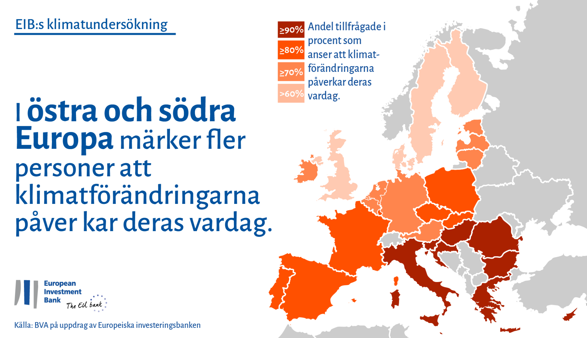 Klimatförändringarna betraktas som ett större hot i norra Europa