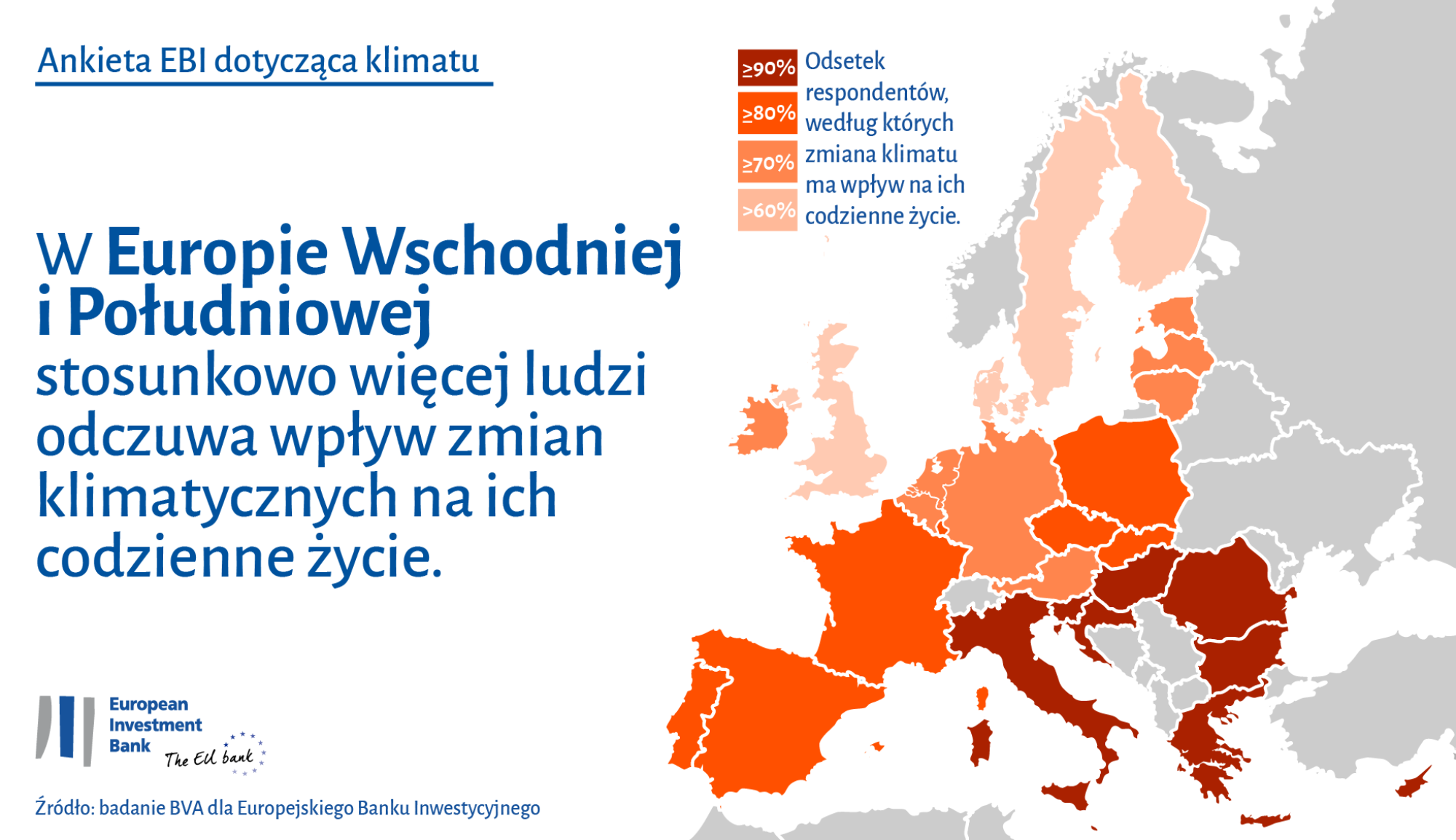Zmiana klimatu jest uznawana za większe zagrożenie w Europie Północnej