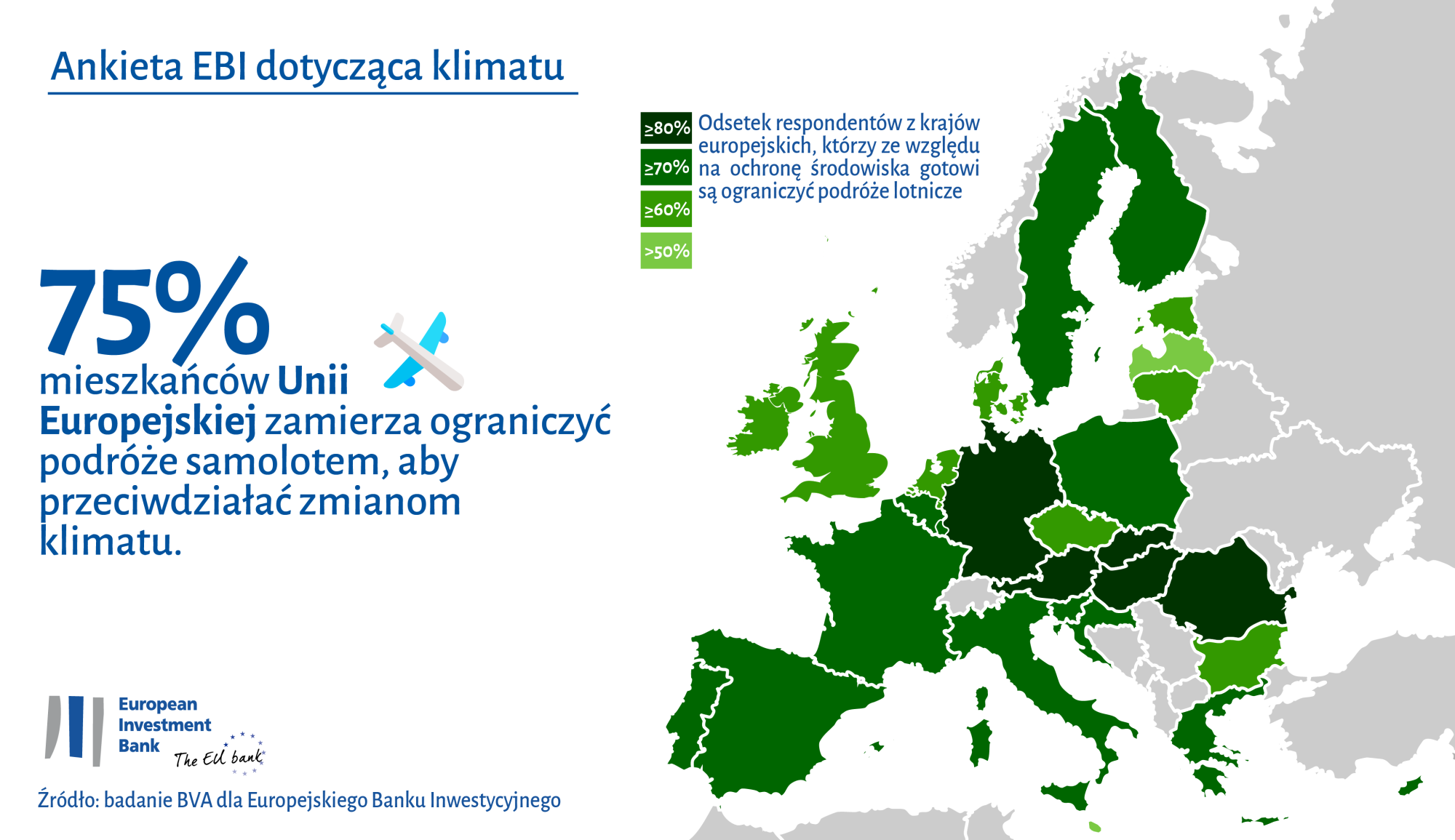 Transport lotniczy: 3 na 4 Europejczyków zobowiązuje się do ograniczenia podróży lotniczych
