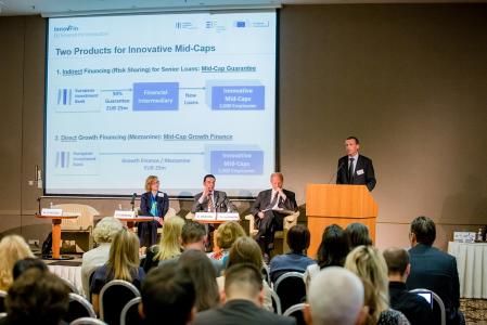 Christine Garburg, Senior Advisor, Innovation Finance Advisory, EIBStefano Bragoli, Structured Finance Manager, EIFPatrick McCutcheon, Senior Policy Officer, DG Research & Innovation, European CommissionMarc D’hooge, InnovFin Programme Manager, EIB