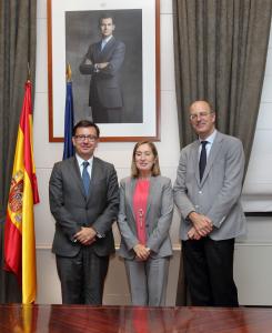 EIB Vice President Román Escolano, Minister of Public Works Ana Pastor and Chairman of Renfe Pablo Vazquez