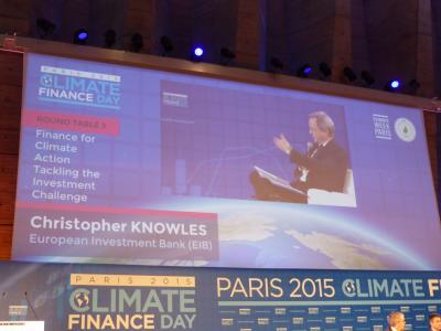 Round Table 3 F inance for Climate Action – Tackling the Investment ChallengeModerated by Christopher KNOWLES, Head of Climate Change & Environment Division , European Investment Bank (EIB)