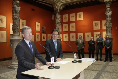 Mr Román Escolano, EIB Vice-President , and Mr Victor Iglesias, CEO of Ibercaja