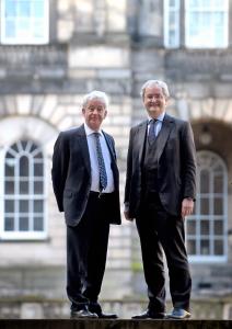 From left to right: Edinburgh Principal Professor Sir Timothy O'Shea and EIB Vice President Jonathan Taylor.