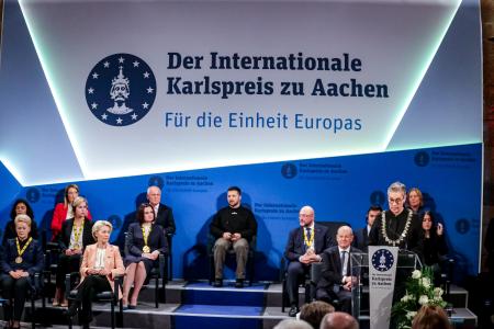 EIB President Werner Hoyer congratulates 2023 Charlemagne Prize winners: “The brave people of Ukraine are fighting for Europe's freedom and unity”