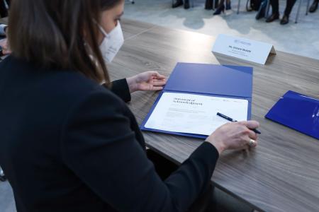 ceremony at the Lithuanian Ministry of Finance