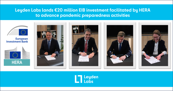 The Netherlands: Leyden Labs lands €20 million EIB investment facilitated by HERA to advance pandemic preparedness activities
