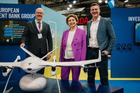 Vice-President Nicola Beer at the Hannover Messe