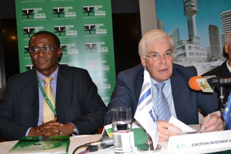 Ammish Owusu-Amoah, Managing Director of Bank of Africa Tanzania and Pim van Ballekom, European Investment Bank Vice President for Africa