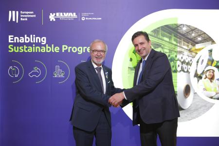 European Investment Bank and Elval, the aluminium rolling division of ElvalHalcor, announce new EUR 75 million financing agreement to enable sustainable progress 