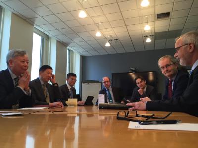 President Hoyer and VP Taylor met with AIIB President Jin Liqun