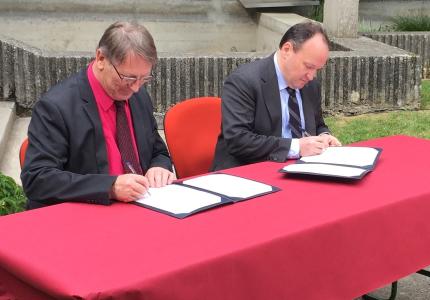 Gérard Vandenbroucke, Président du Conseil régional du Limousin et Ambroise Fayolle, Vice-président de la BEI