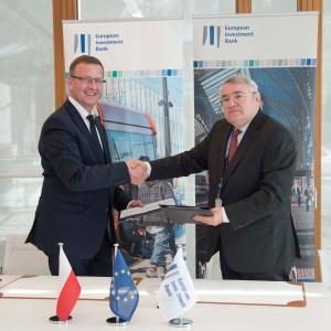 from left to right: Dariusz Kacprzyk, BGK President and László Baranyay, EIB Vice-President