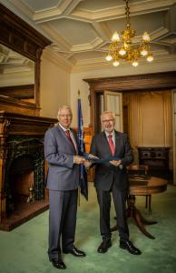 CEB Governor Rolf Wenzel and EIB President Werner Hoyer
