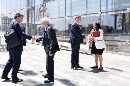 Czech Finance Minister and EIB Governor Stanjura meet EIB leadership in Luxembourg