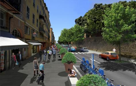 Construction of a new tramway line, 11.3 km with 20 stations, in Nice