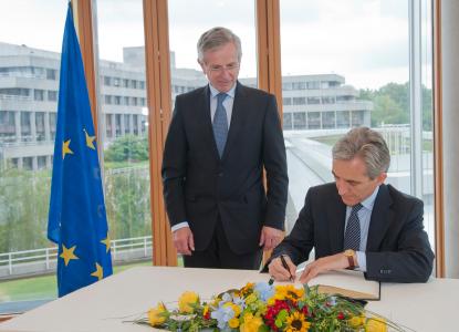 Prime Minister of the Republic of Moldova Iurie Leanca and Mr Wilhelm Molterer, Vice President of the EIB