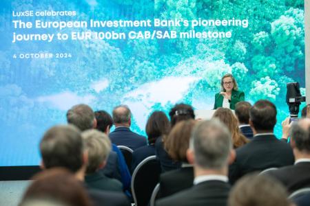 EIB and Luxembourg Stock Exchange mark €100 billion milestone in sustainability funding