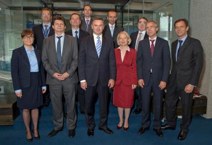 FROM LEFT TO RIGHT: Mr Zygmunti TRYBKA, Director of the Financing Department EFL and Mr Piotr KOZIOL, Director of the Legal Departement EFL