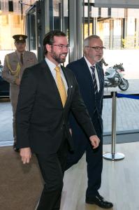 From left to right: HRH Prince Guillaume, Hereditary Grand Duke of Luxembourg, and Mr Werner Hoyer, EIB President.