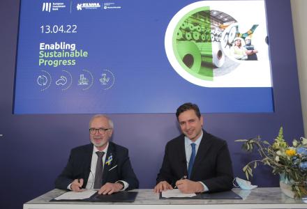 European Investment Bank and Elval, the aluminium rolling division of ElvalHalcor, announce new EUR 75 million financing agreement to enable sustainable progress 