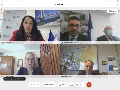 EIB Vice President hightlighing impact of new investment in Cyprus with Finance Minister Petrides