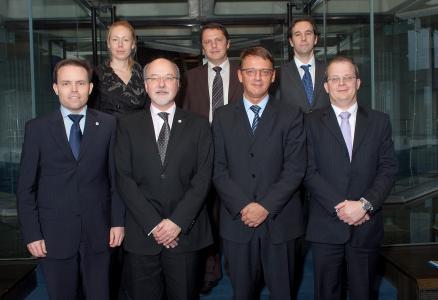 Group photo after the signature ceremony in Luxemburg