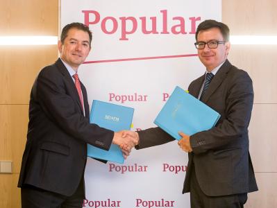 From left to right: Mr Francisco Gómez, Banco Popular and Mr Román Escolano, EIB Vice-President