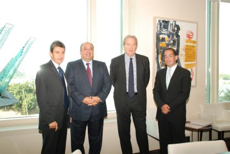 Vice-President Philippe de Fontaine Vive, in the presence of Ahmed Heikal, chairman and founder of Citadel Capital