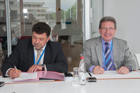 Josef Tschida ( Stellvertretender Bürgermeister Nördliches Burgenland und Gerhard Zapfl (Bürgermeister Nördliches Burgenland)