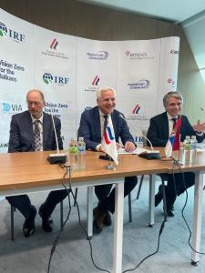 EIB Vice-President Peeters emphasised the bank’s role in increasing road safety and connectivity in the Western Balkans