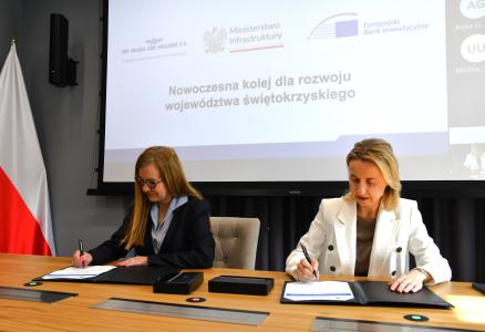 Europejski Bank Inwestycyjny wspiera kwotą blisko 2 mld zł modernizację najważniejszej linii kolejowej w województwie świętokrzyskim
