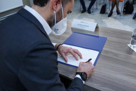 ceremony at the Lithuanian Ministry of Finance