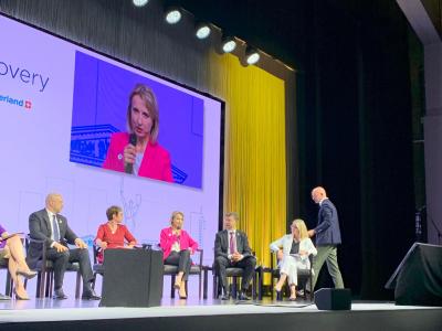 Ukraine Recovery Conference in Lugano: EIB presents a new funding tool to support rebuilding the country