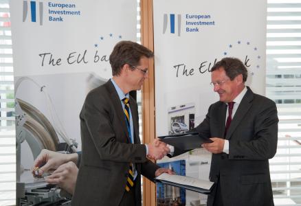 Mr Martin Bendixen, Group Treasurer, AB Electrolux and Tilman Seibert, Director, EIB