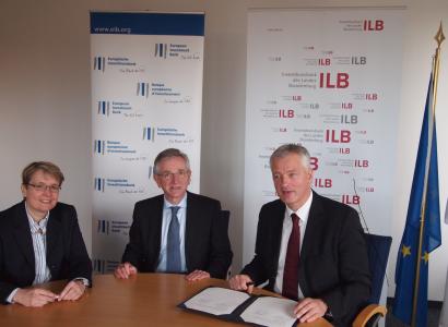 Mrs Gabriela Pantring, Member of the Board, ILB, Mr Wilhelm Molterer Vice President of the EIB and Mr Tillmann Stenger, CEO of Investitionsbank des Landes Brandenburg (ILB).