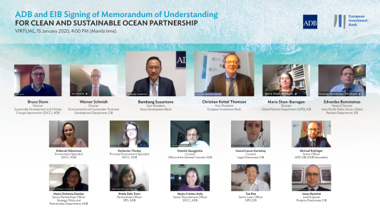 The Asian Development Bank and the EIB join forces to protect the oceans and support the sustainable blue economy