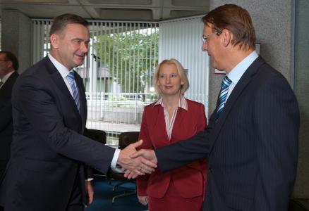 FROM LEFT TO RIGHT: Mr Zygmunti TRYBKA, Director of the Financing Department EFL and Mr Piotr KOZIOL, Director of the Legal Departement EFL