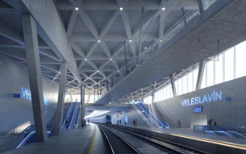 Backing a rail link from Prague to the city airport