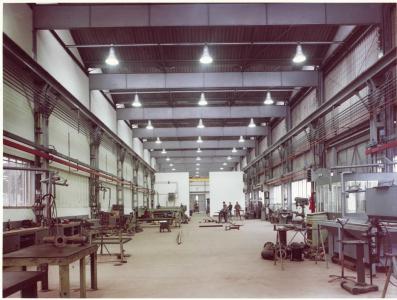Construction of a chemical factory in Pont-de-Claix, France, resulting from a Franco-German cooperation
