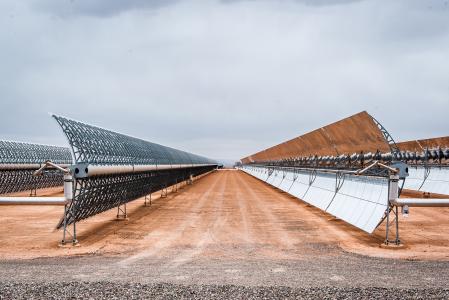 First phase of the solar power complex project in Ouarzazate, involving the construction of a concentrated solar power (CSP) plant with a gross capacity of between 125 and 160 MW
